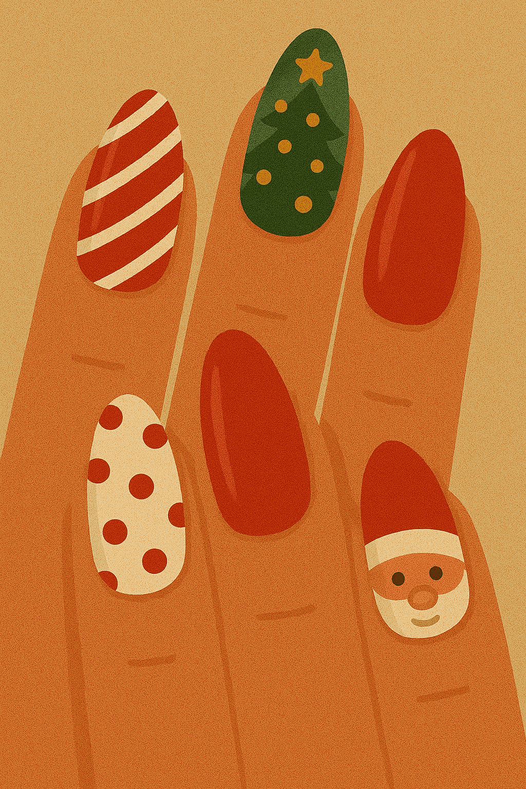 christmas nails at bella vita